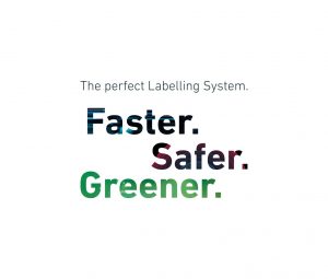 Logopak, slogan Faster Safer Geener