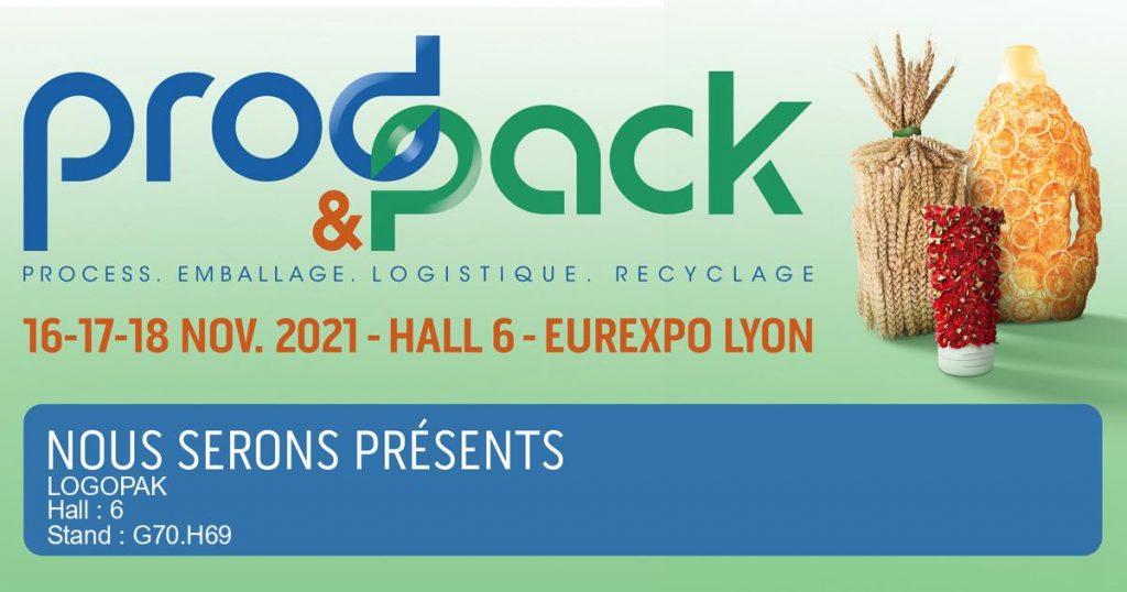 Annonce participation de Logopak au salon Packaging Prod&Pack 2021 à Lyon