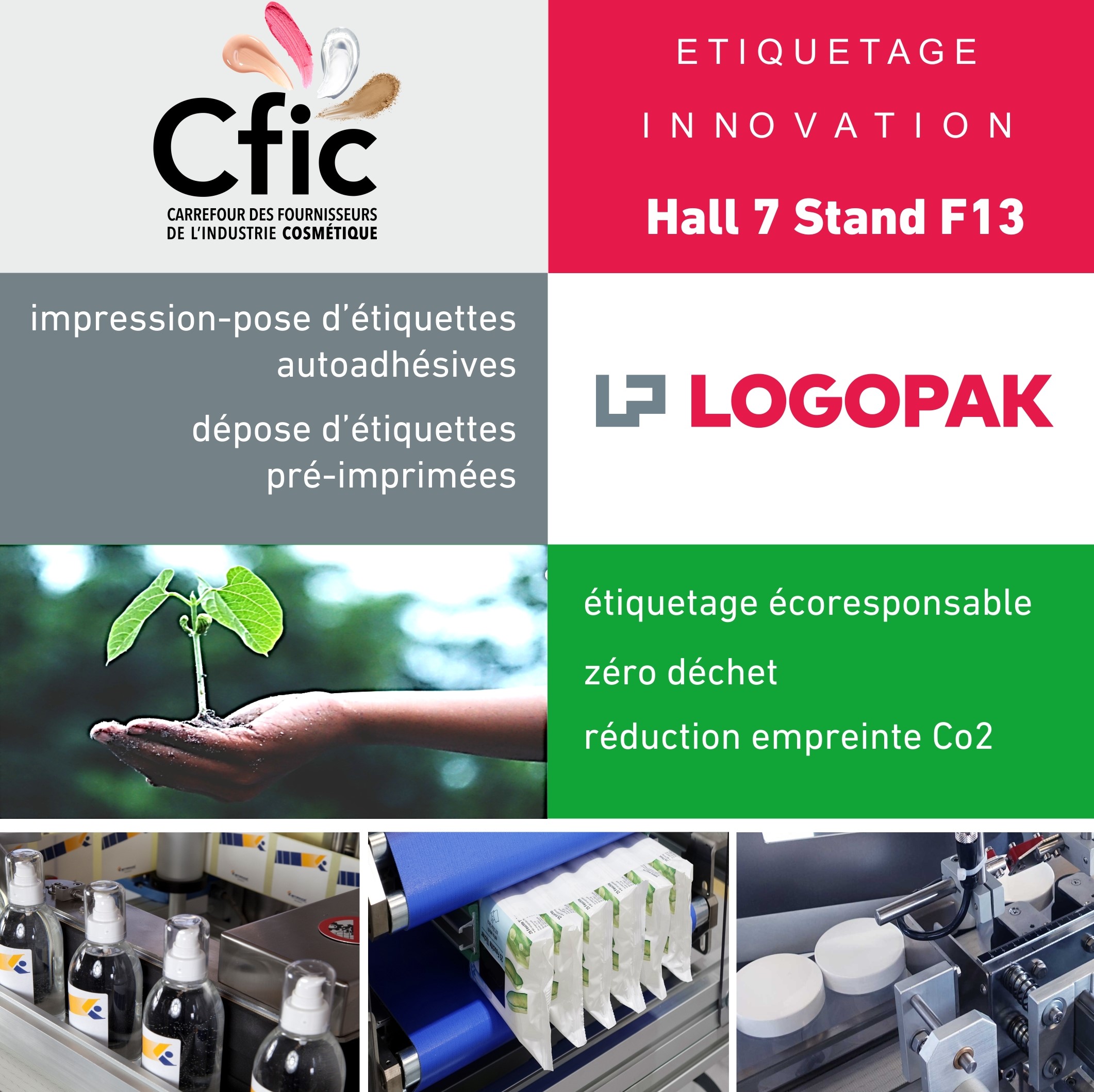 Annonce de la participation de Logopak au salon cosmétique CFIC 2023 LYON