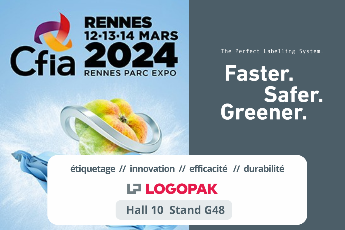 Annonce de la participation de Logopak au salon agroalimentaire CFIA 2024 à Rennes